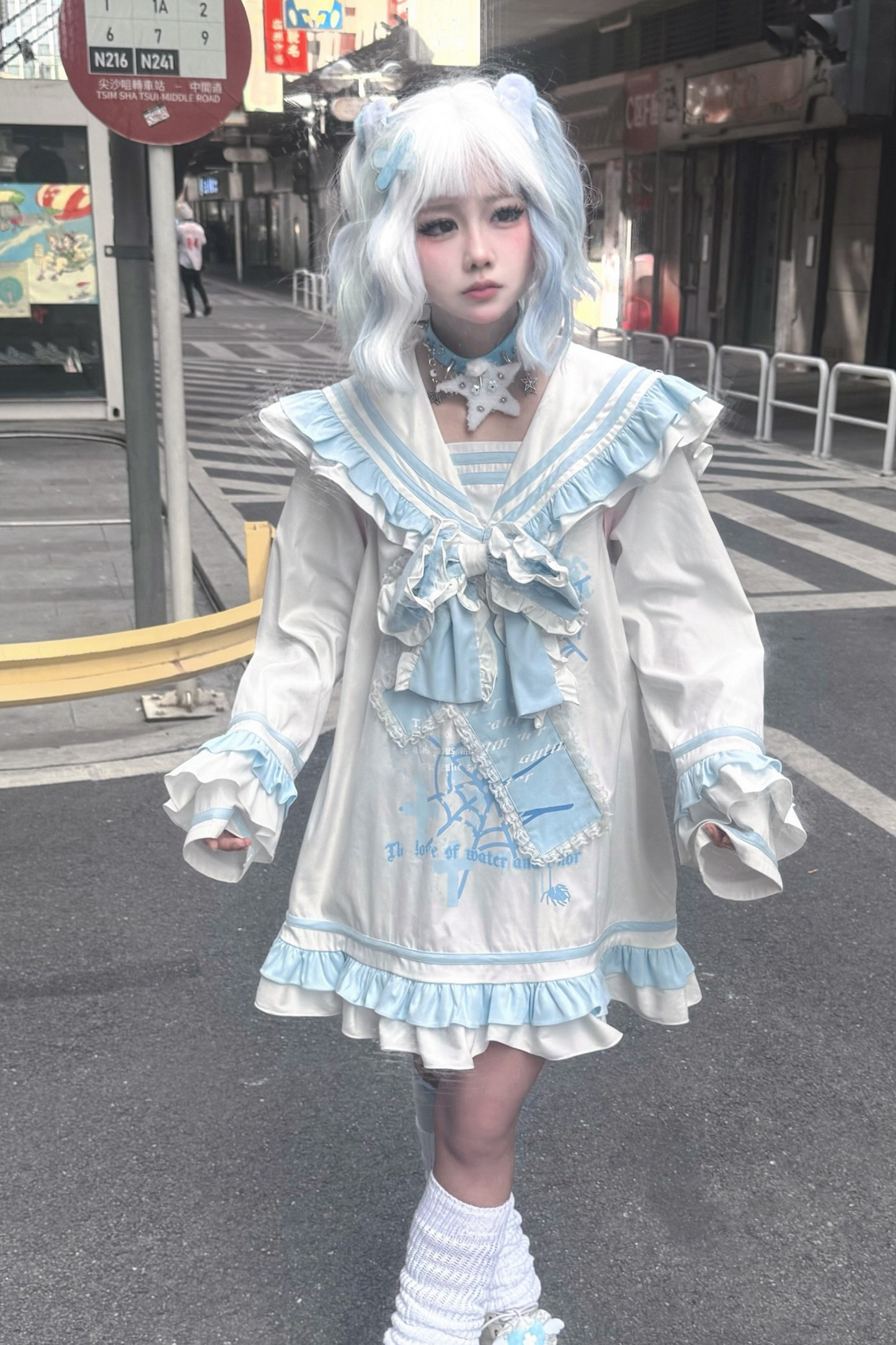 【天使界隈】フリルセーラーサブカルワンピース