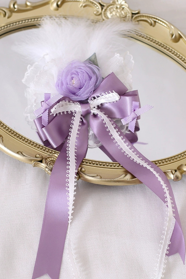 シルクサテンバレエフェザーロリータアクセサリー