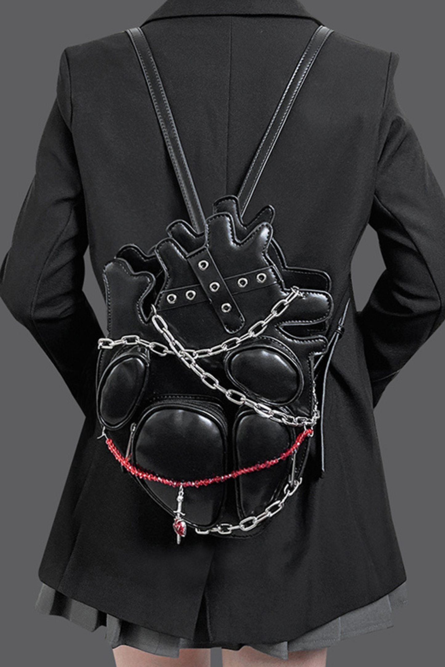 ダークバンドルチェーンゴシックパンクメタルベイブスバッグ