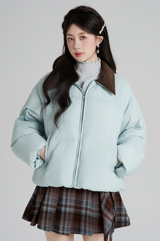 スイートカラーマカロンダウンジャケット