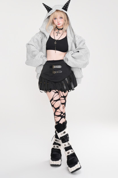 Cyberpunk Cat Ear Hooded Jacket