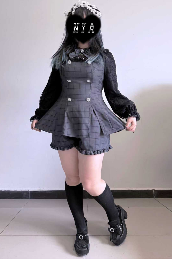 レースリボントップス+スカート