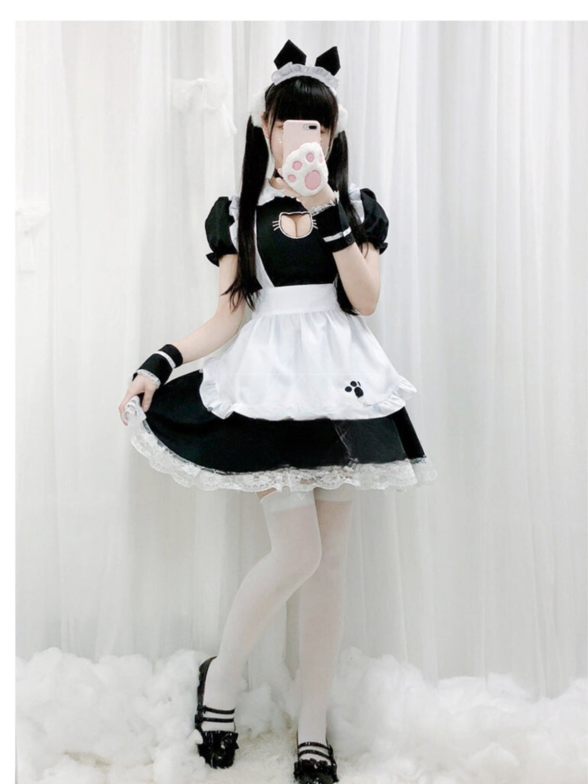 Japanese Light Lolita Maid Dress Set