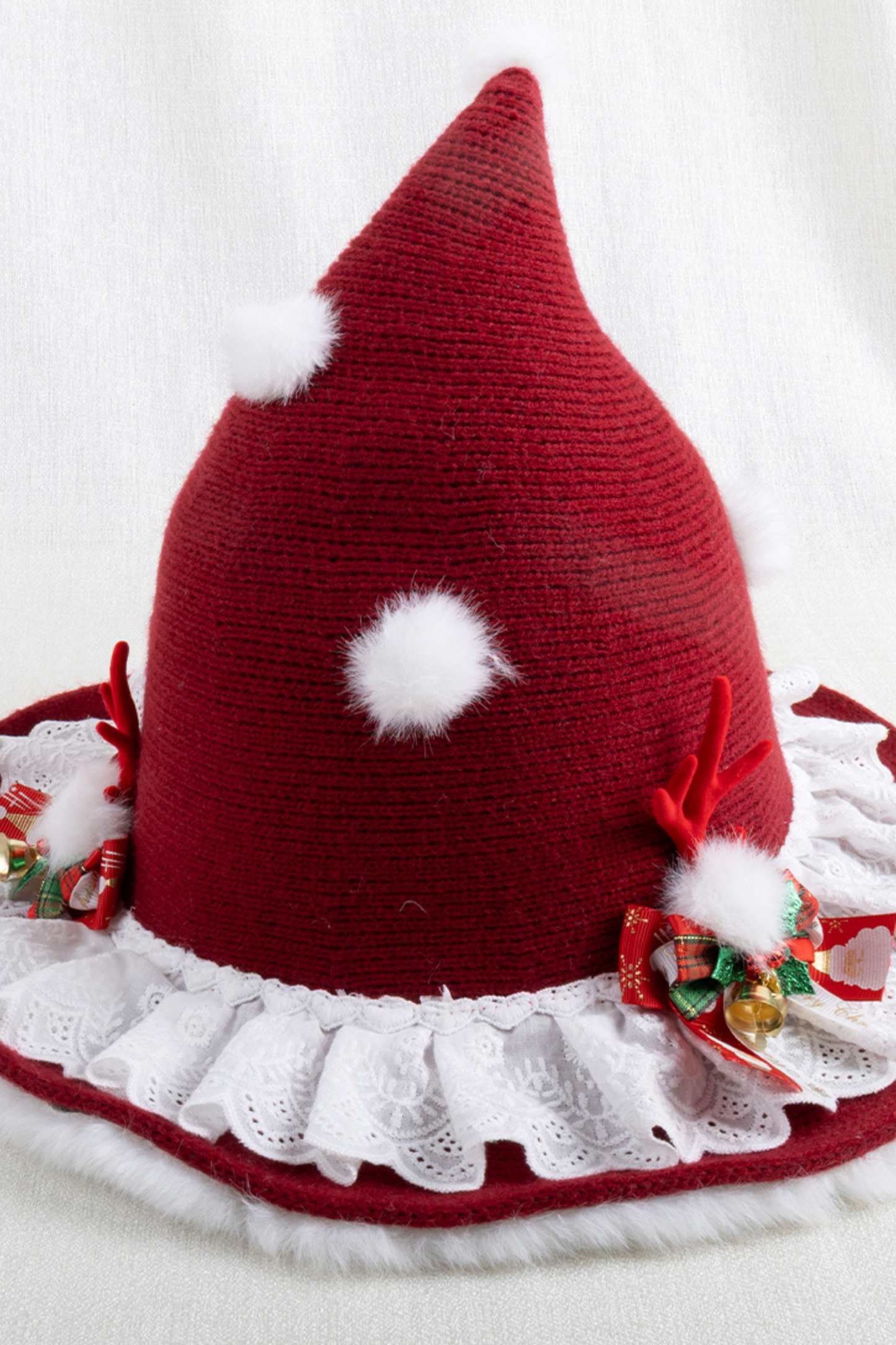 ダークレッドロリータハット