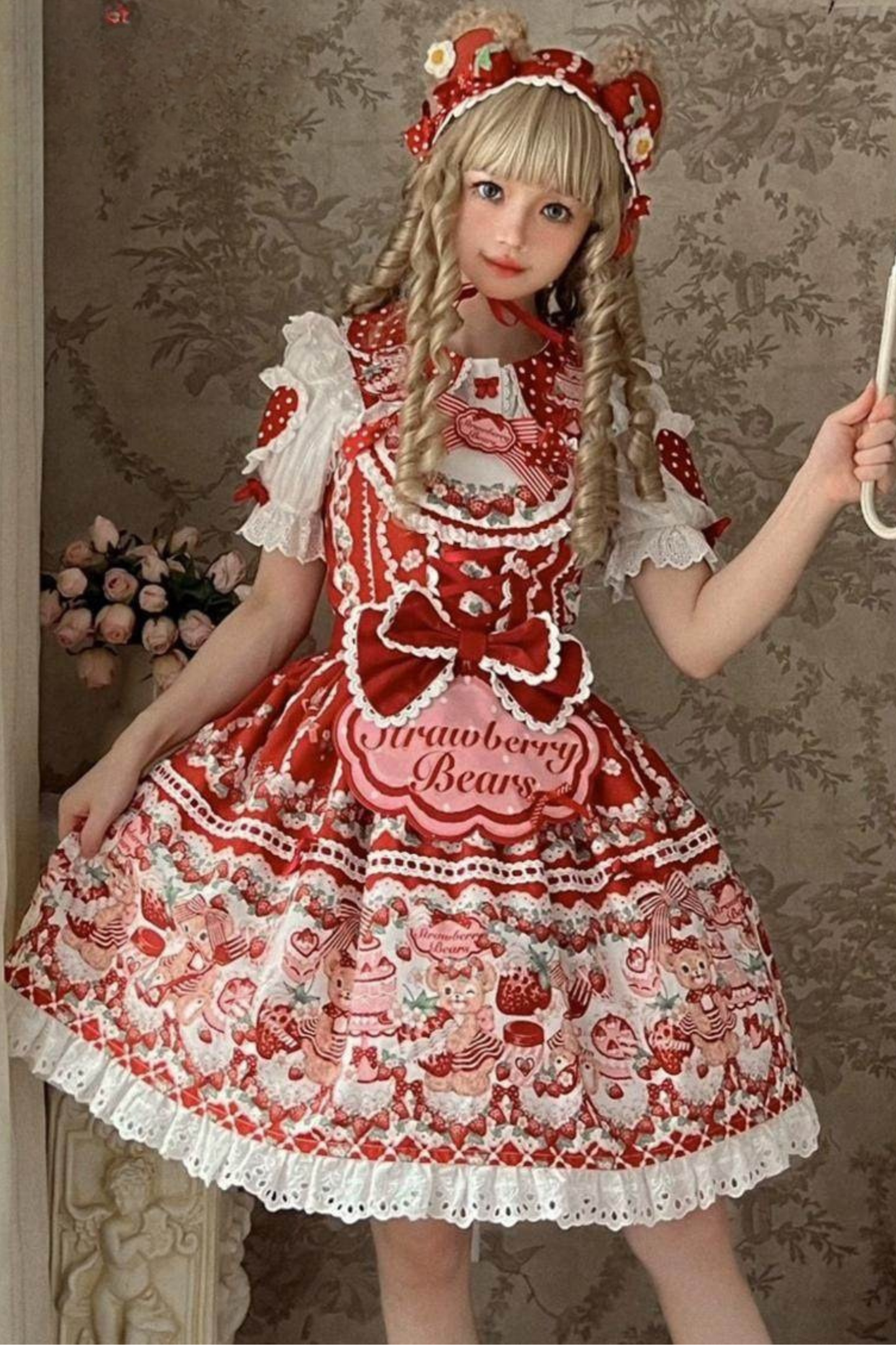 Lolita Striped Strawberry Dress