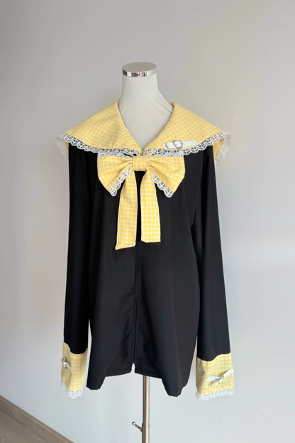 電波チェックセーラートップス