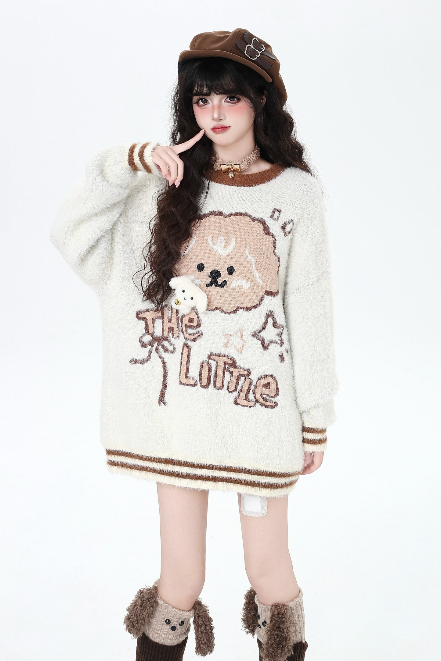 ルーズアニマルデザインセーター