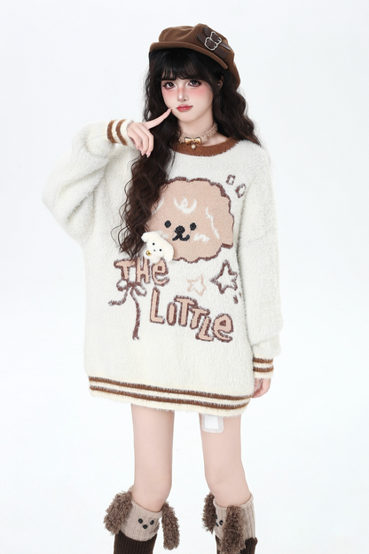 ルーズアニマルデザインセーター