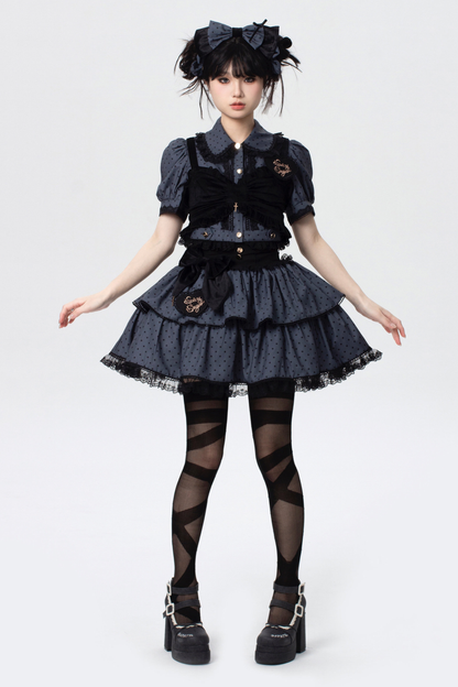 スパイシーキャンディードットロリータスカート