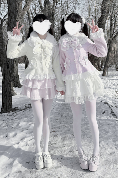 レースリボンスリムスイートコート