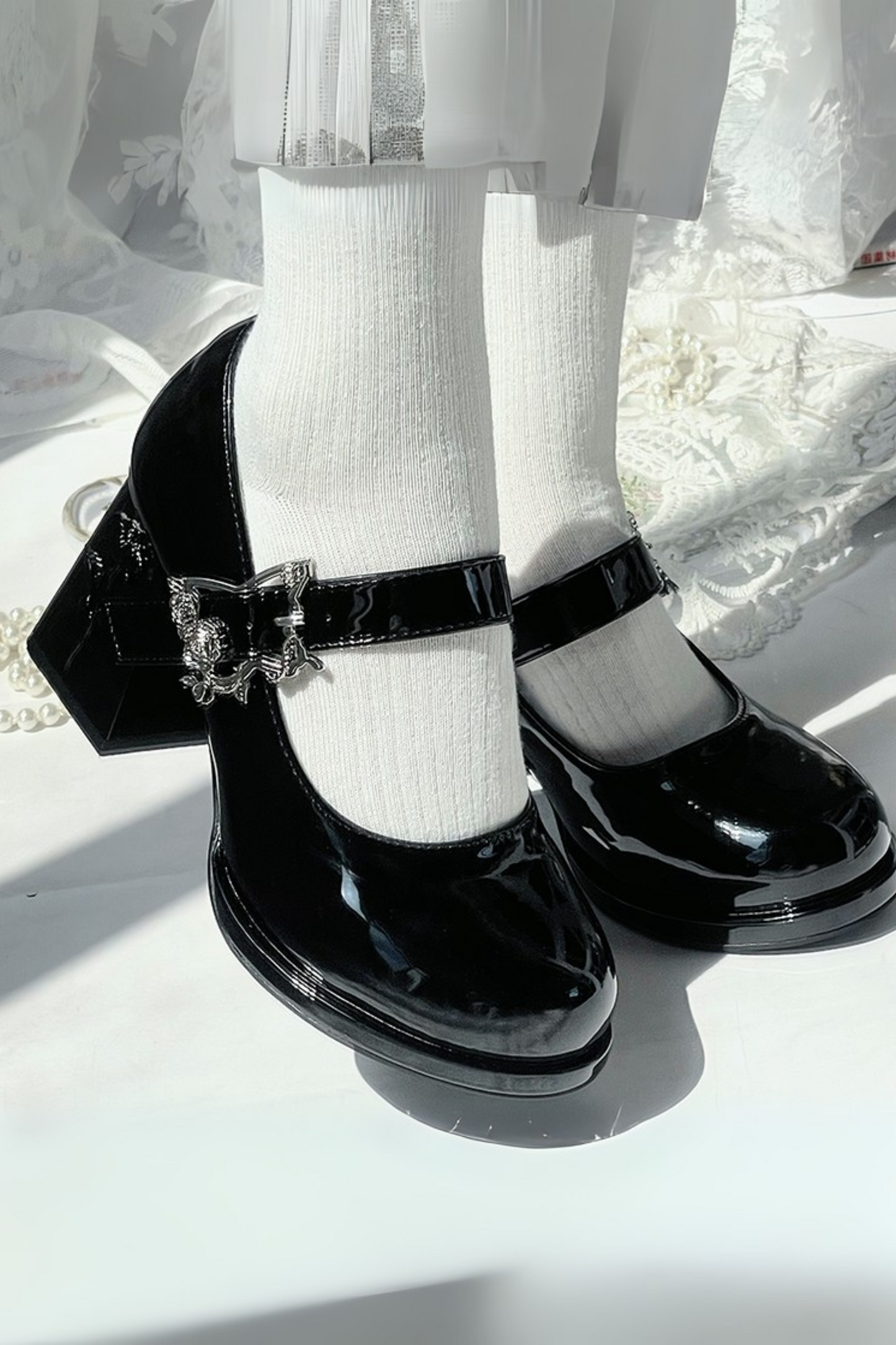 Floating Dreamland Platform Block Heels