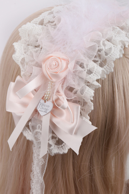 Milk Pink Lace Headband