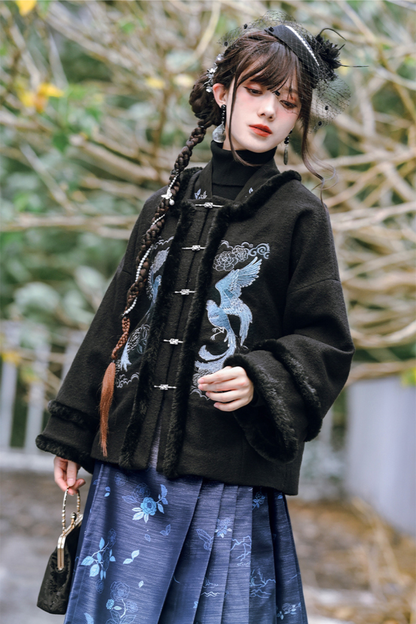 China Bird Design Coat
