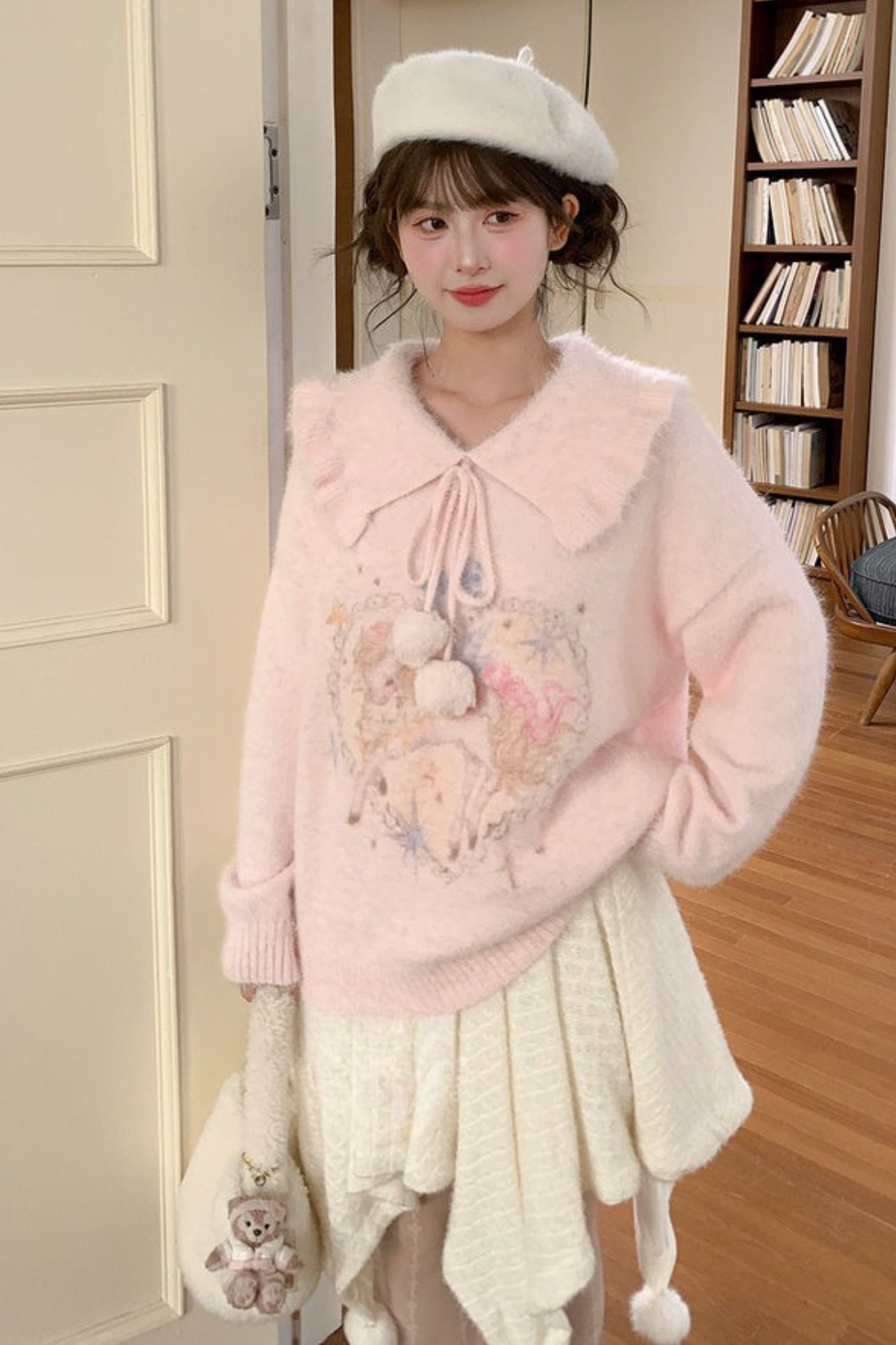 スノーボンボンアシメスカート