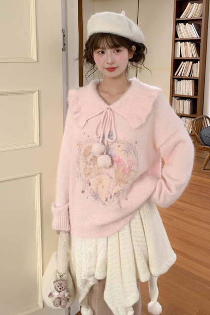 スノーボンボンアシメスカート