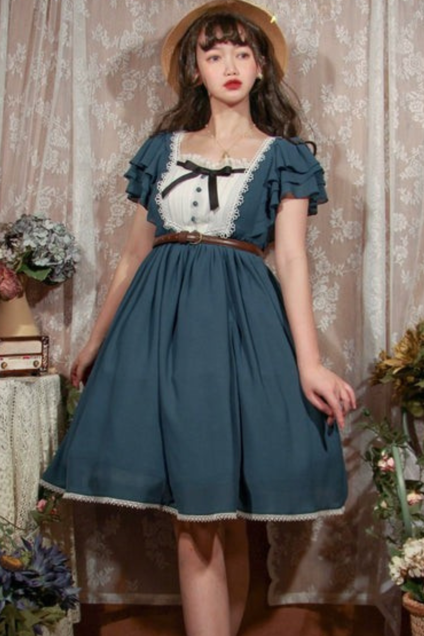 レトロメモリーフレアロリータドレス