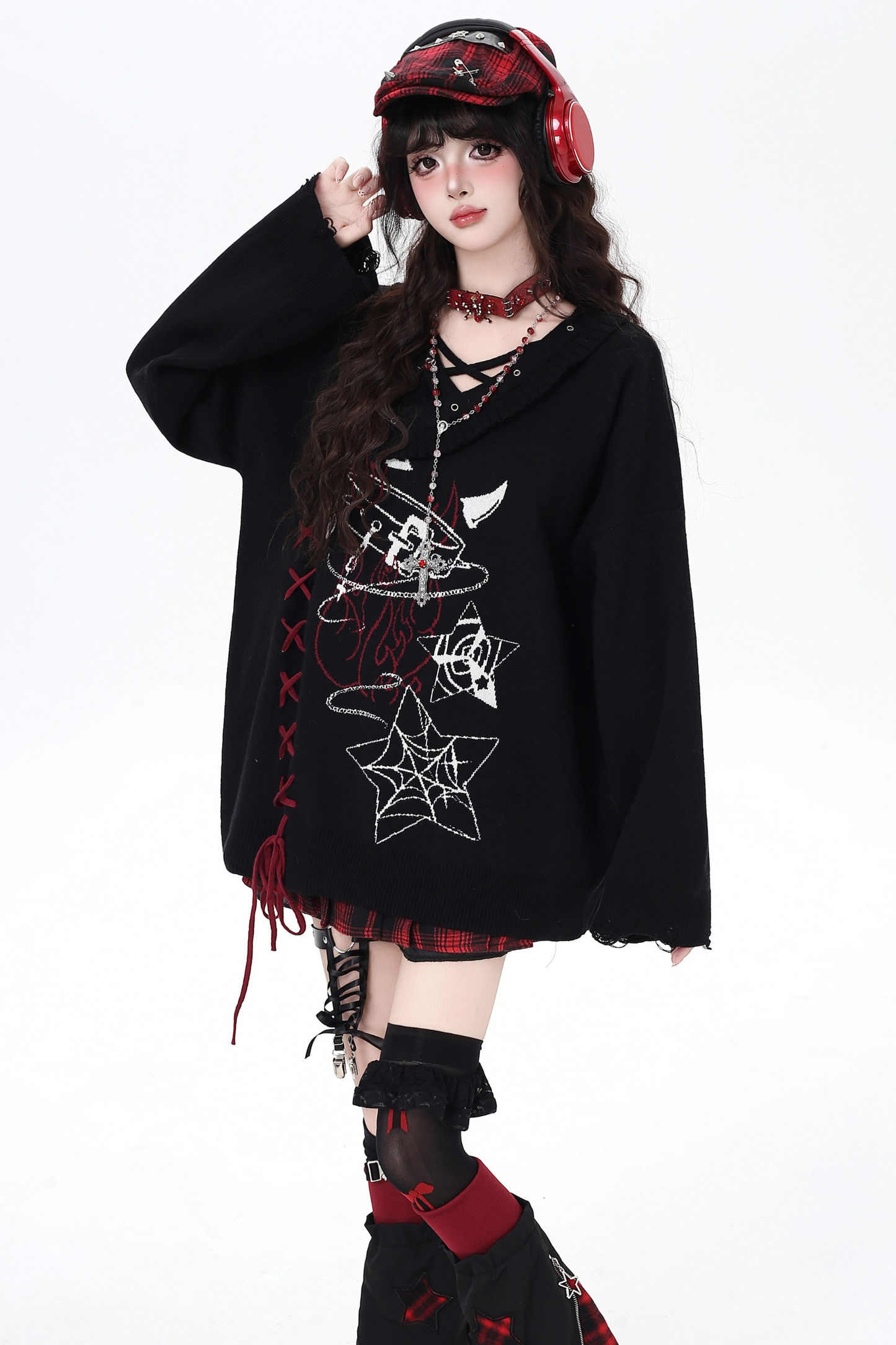 Gothic Subculture Cross Strap Top