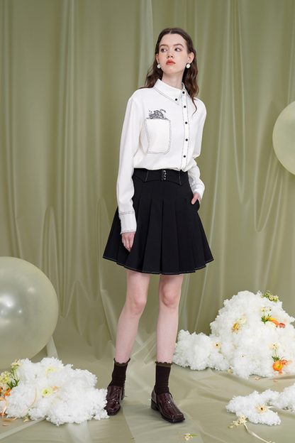 Swan genderless retro shirt