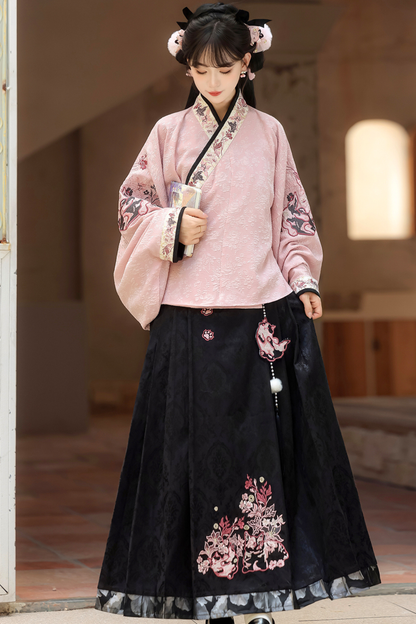 Dark Powder China Vest + Collar + Skirt