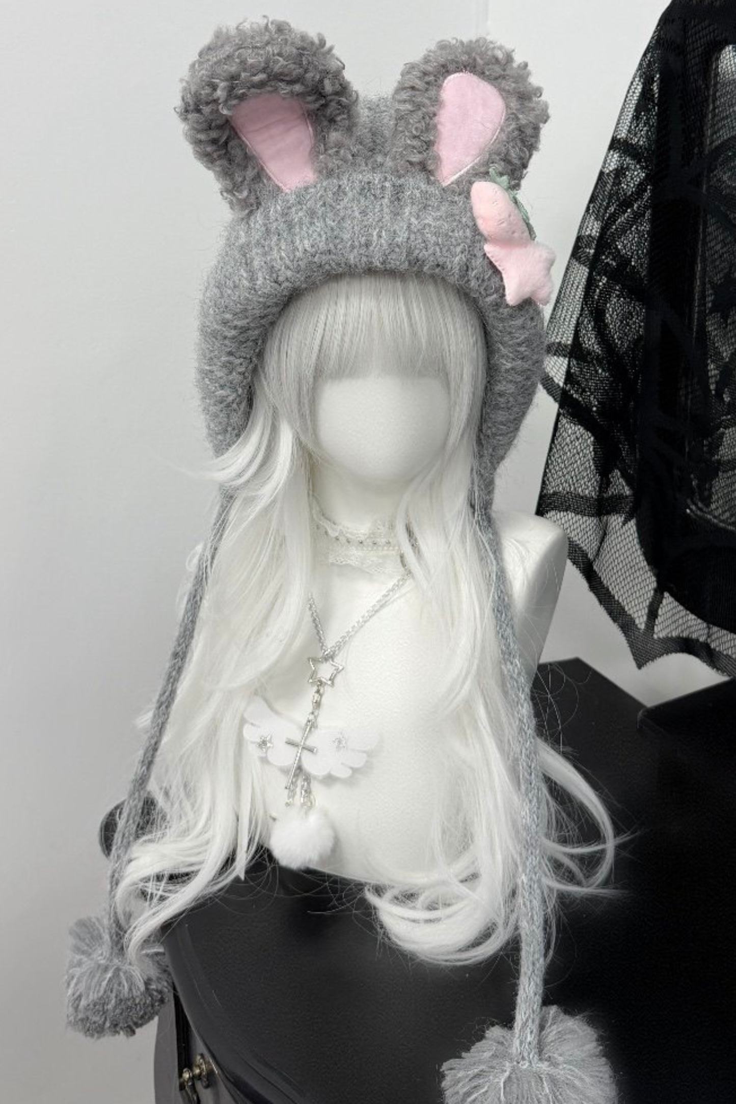 Rabbit Ear Knit Hat