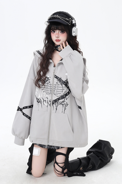 Sailor Sweet Dark Zip Hoodie