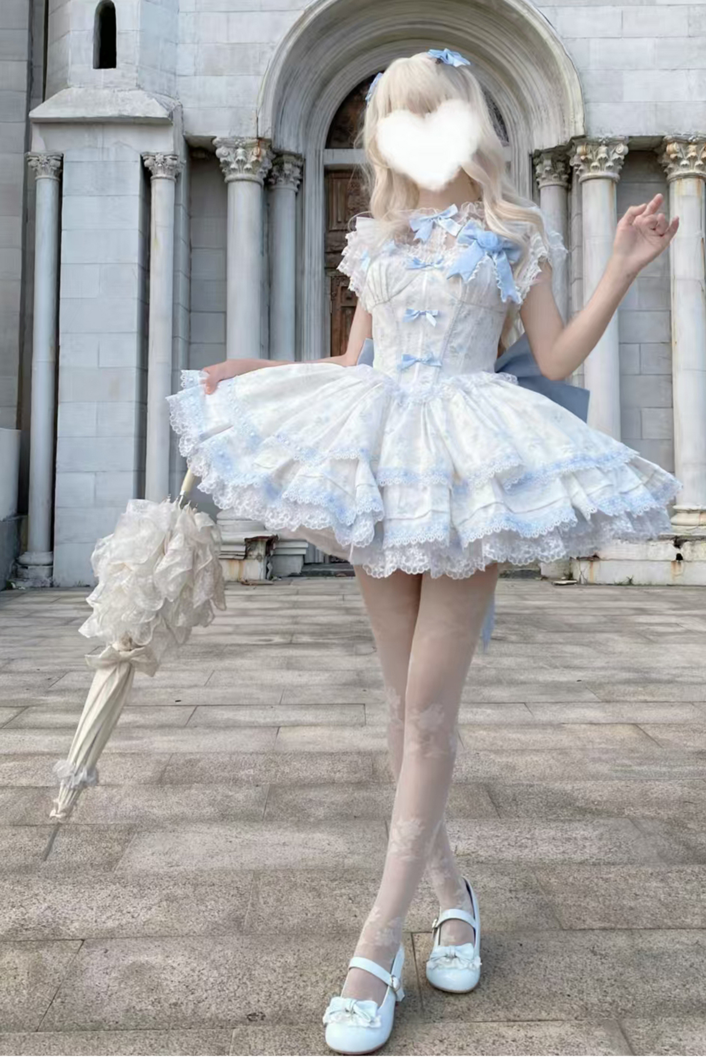 ローズスイートピュアプリンセスドレス+シアーインナー