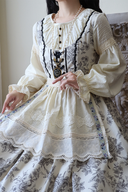 スケッチワイルドローズエレガントロリータドレス