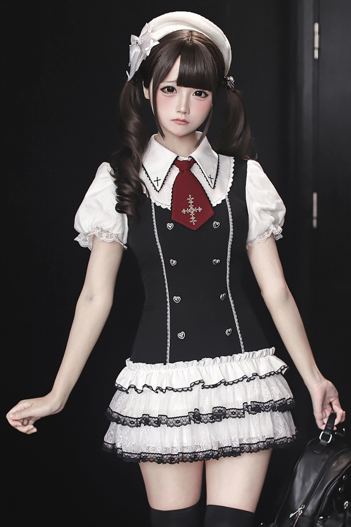 【3月15日予約締切】アカデミーナイトローウエストドレス+インナーパンツ+ネクタイ