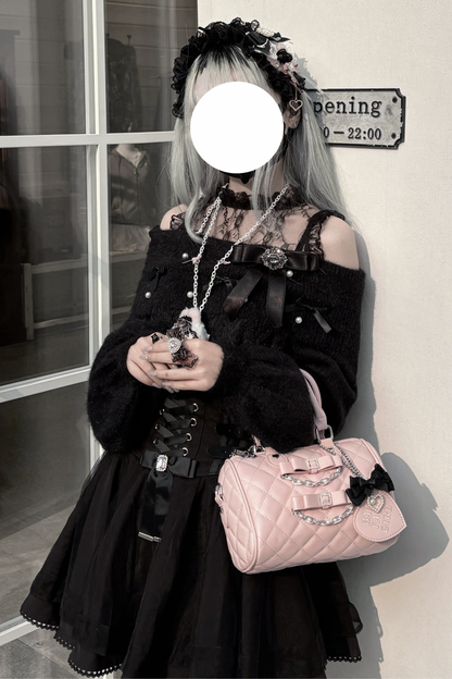 キルティングリボンミニバッグ