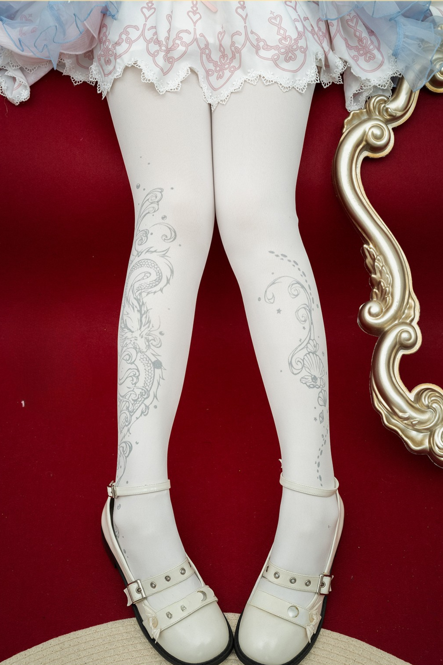 Side design china tights