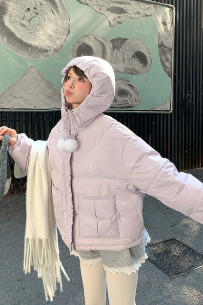 スウィートホワイトダックダウンジャケット