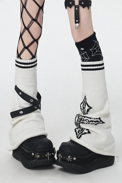 クロスサブカルチャーニットレッグウォーマー