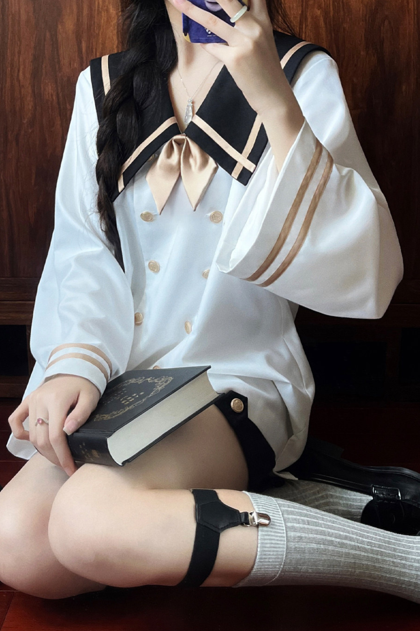 Prince Big Sailor Top + Pants + Beret + Tie + Socks