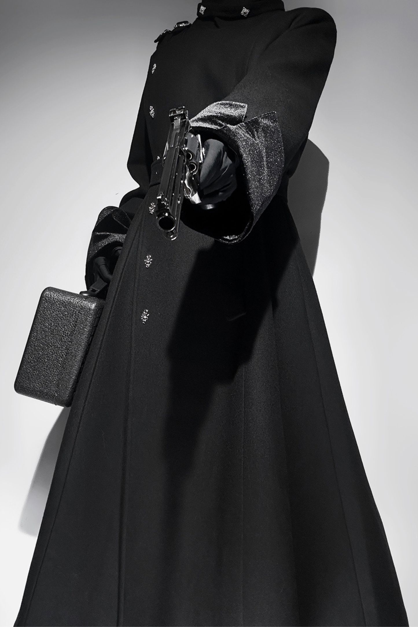 スタンドネック皇子ロングコート