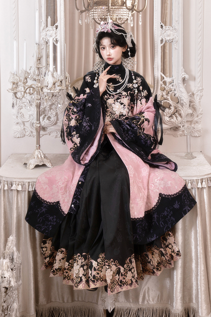 チャイナロングジャケット+スカート