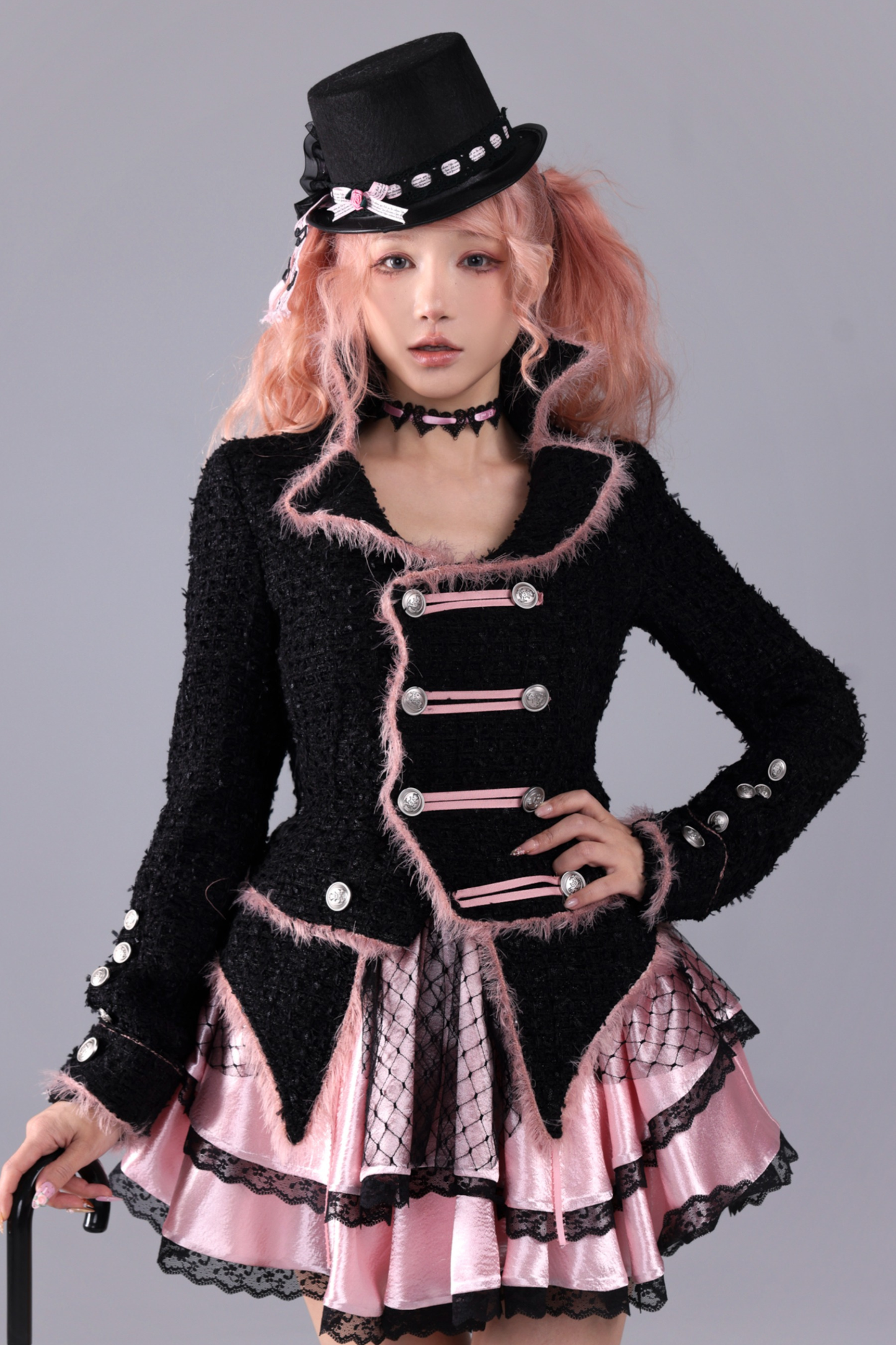 ブラックウールンファンタジージャケット