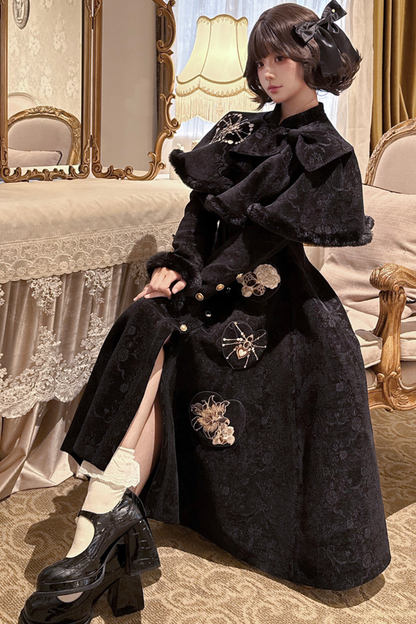 クラシックダークロングコート+ケープ