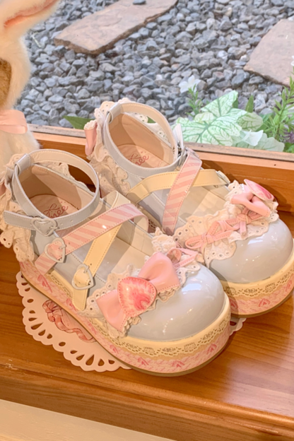 ストロベリーリミテッドロリータシューズ