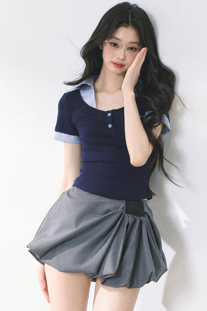 ストレートショルダーアメリカンシャツトップス