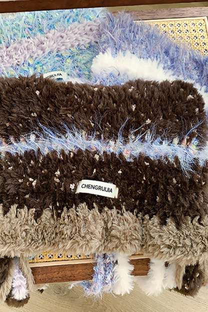 猫耳ファーフェイスプロテクターニット帽