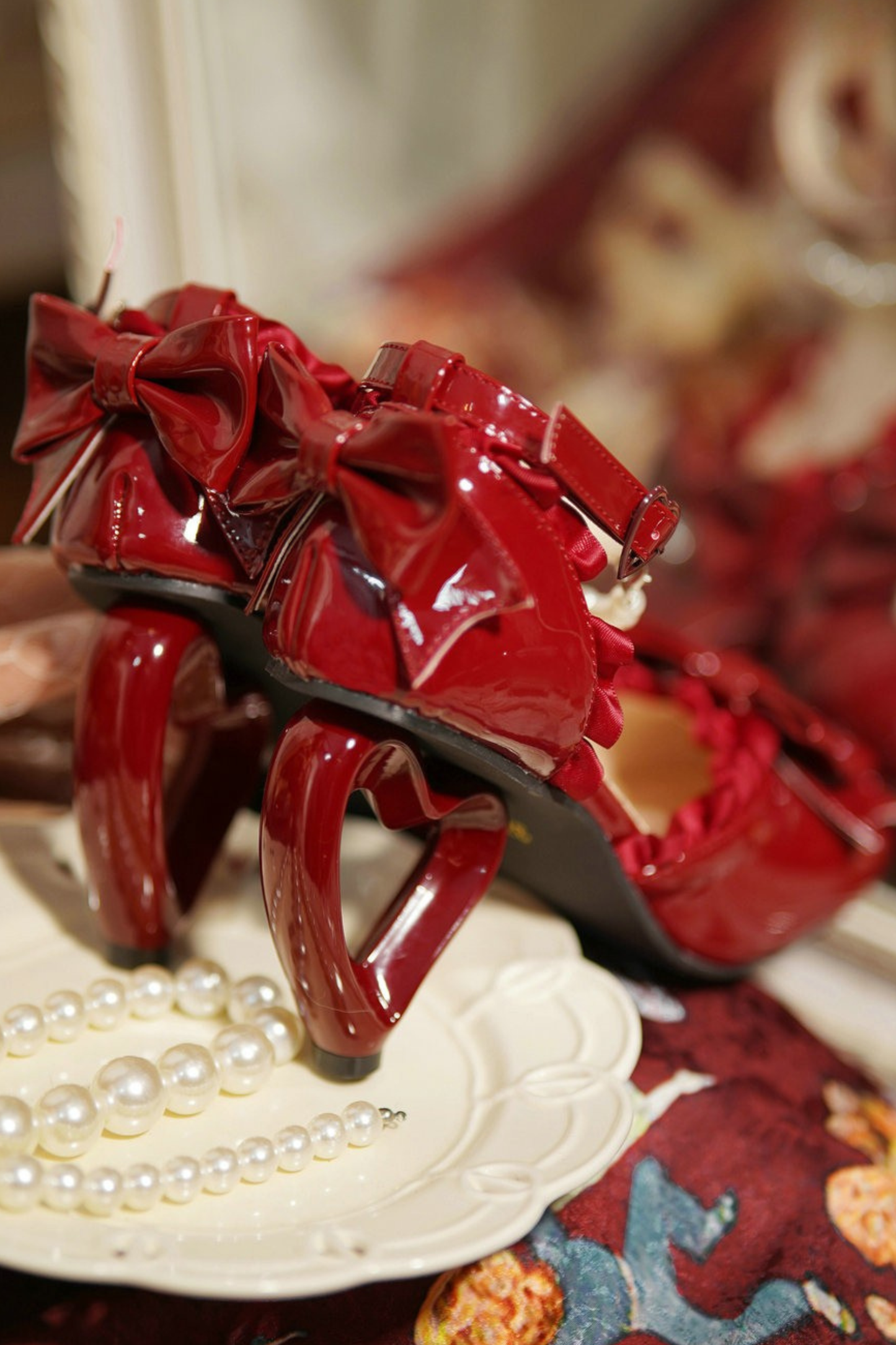 ハートラブロリータパールピーチヒール