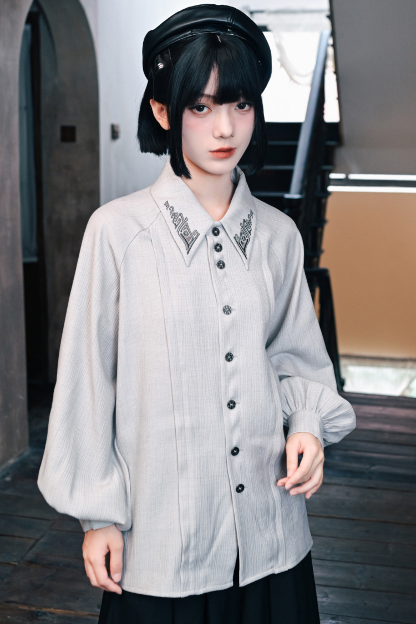 China Lantern Sleeve Shirt