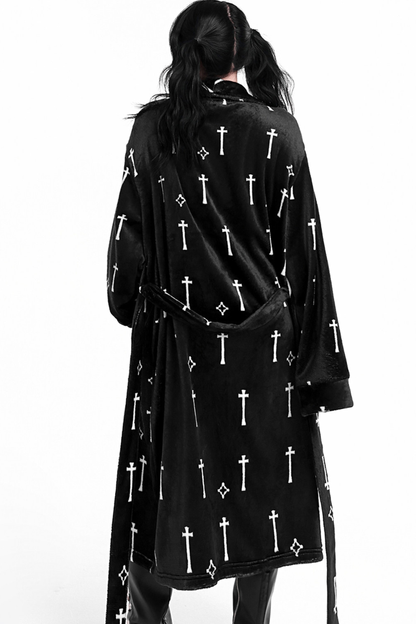 ゴシッククロスフランネルナイトガウンコート+ルーズパンツ+ジャケット