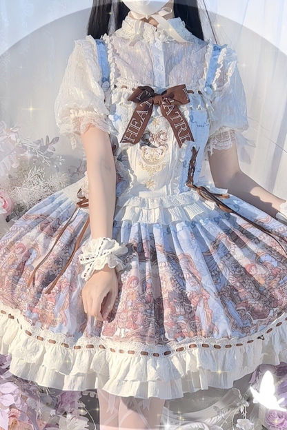 レトロアンティークロリータジャンパースカート