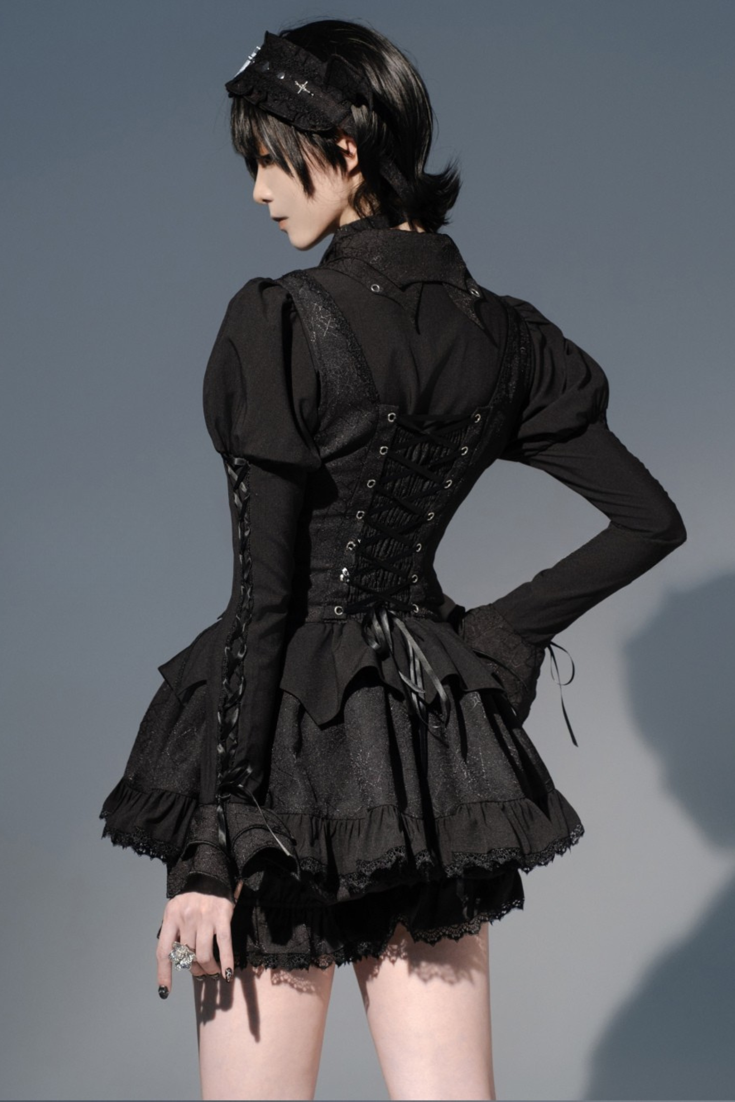 [Deadline for reservations: November 19] Camilla Spider Web Bat Gothic Dark Series Dress Full Set + Setup Full Set