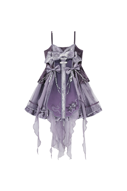 【予約商品】ダークチャイナロリータフェアリードレス+ショルダー+スリーブ