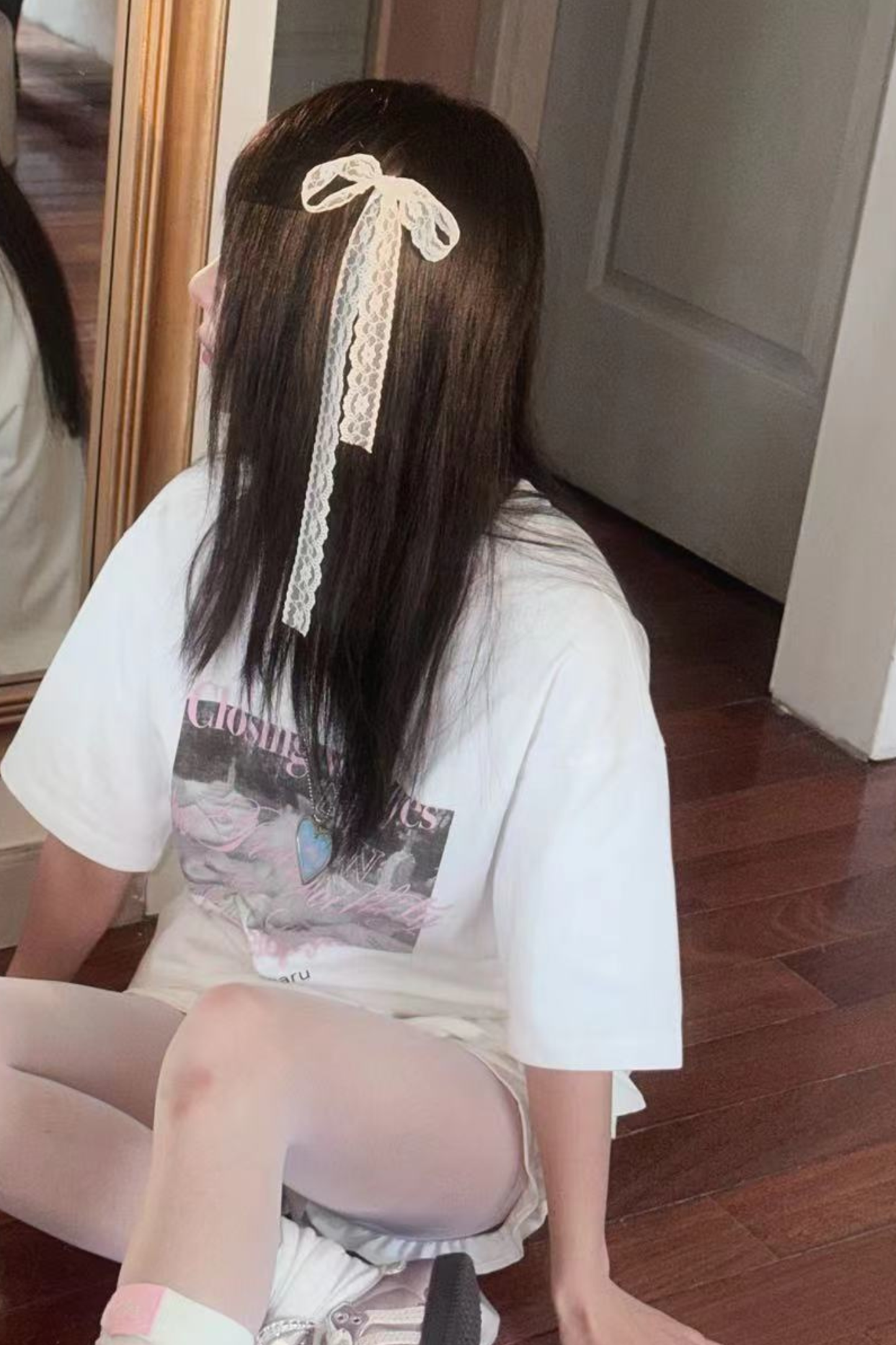 Y2Kフォトデザインルーズトップス