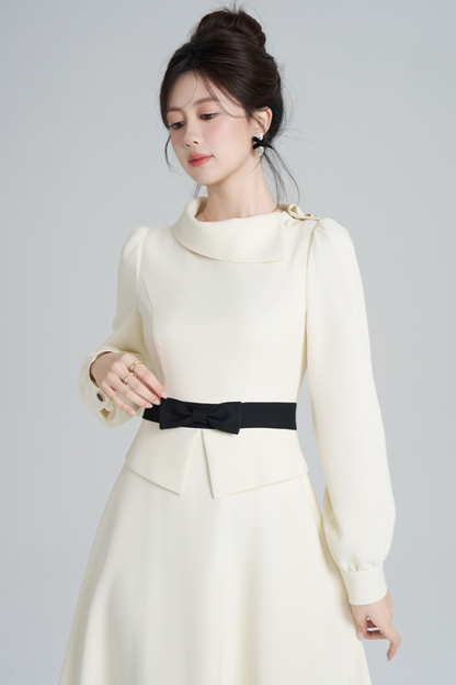 エレガントアプリコットウインタードレス