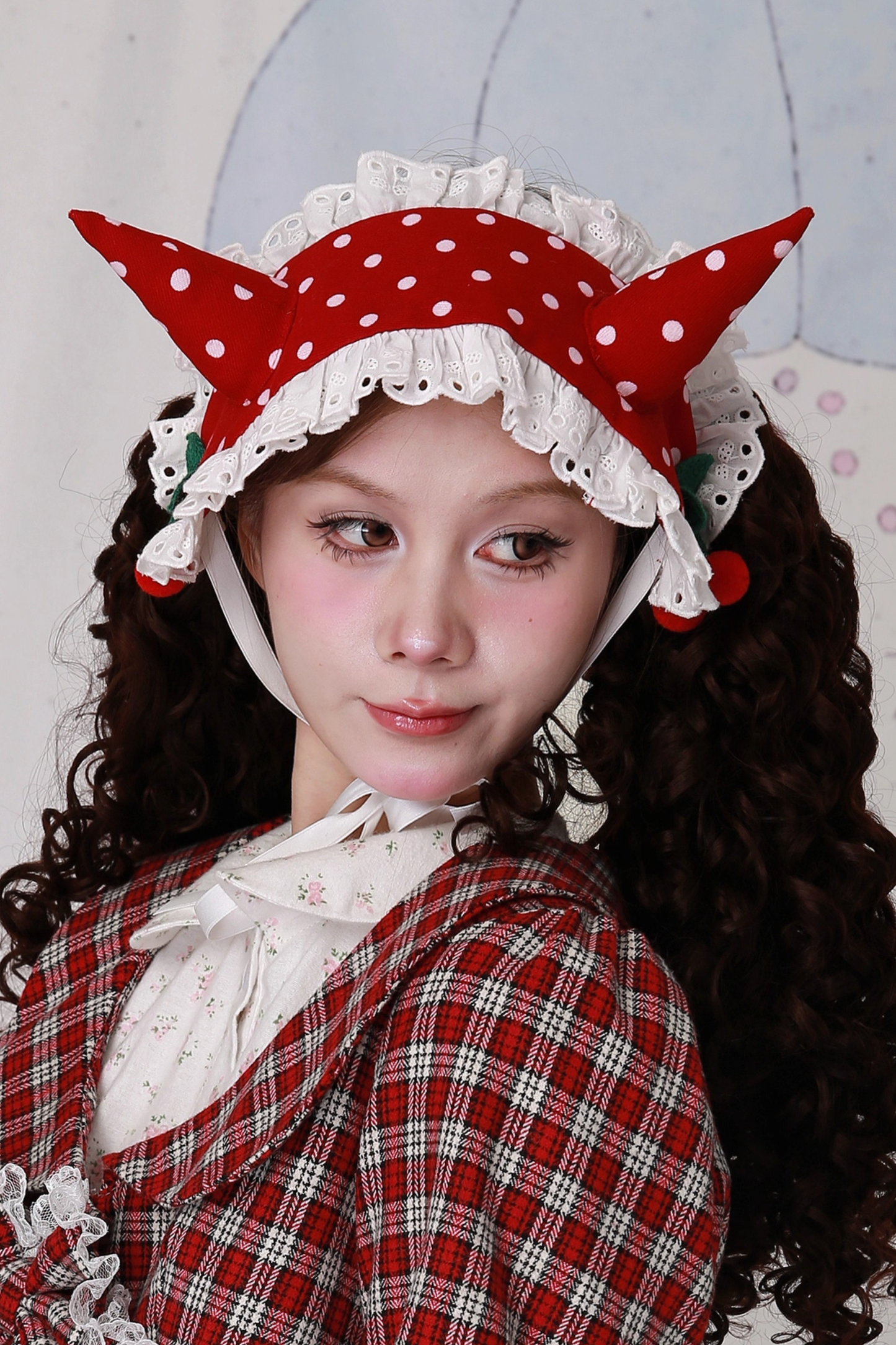 レトロポルカドットヘアバンド