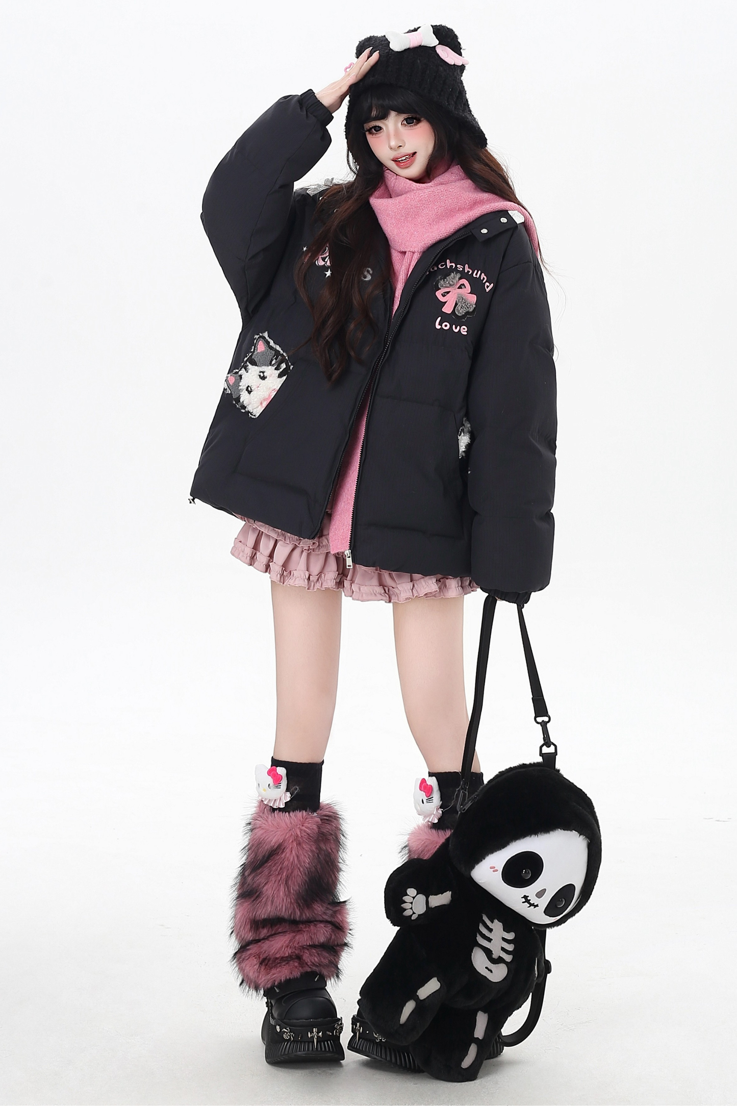 Digital Cat Down Jacket